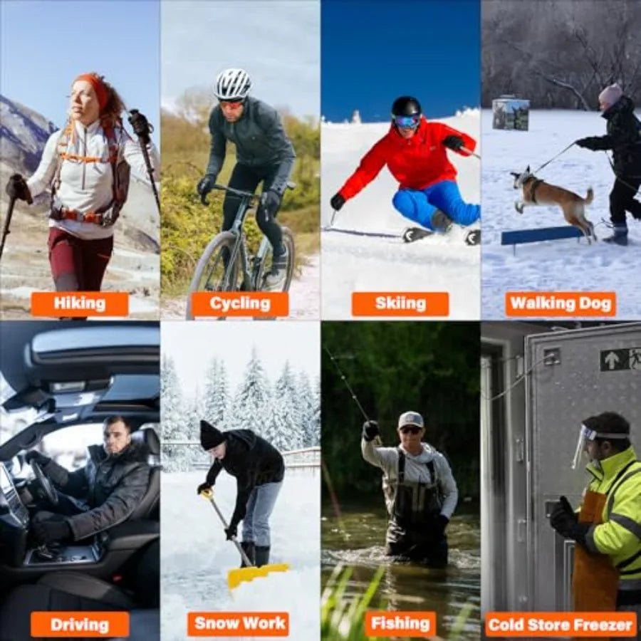 Waterproof Non Slip Touchscreen Knit Gloves For Fishing Hiking Hunting