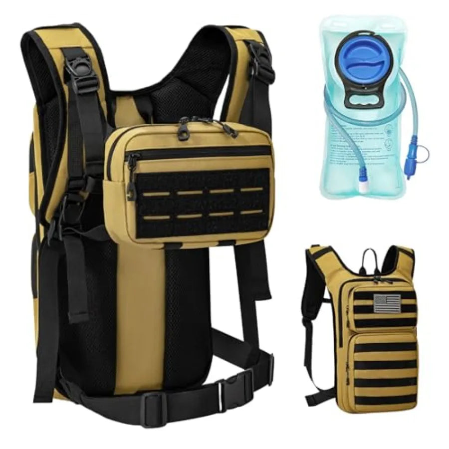 Hydration Backpack With 2L Water Bladder For Outdoor Sports