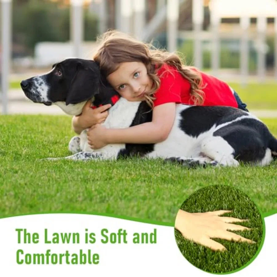 CooRug Realistic Outdoor Artificial Grass Turf Rug For Pets Garden