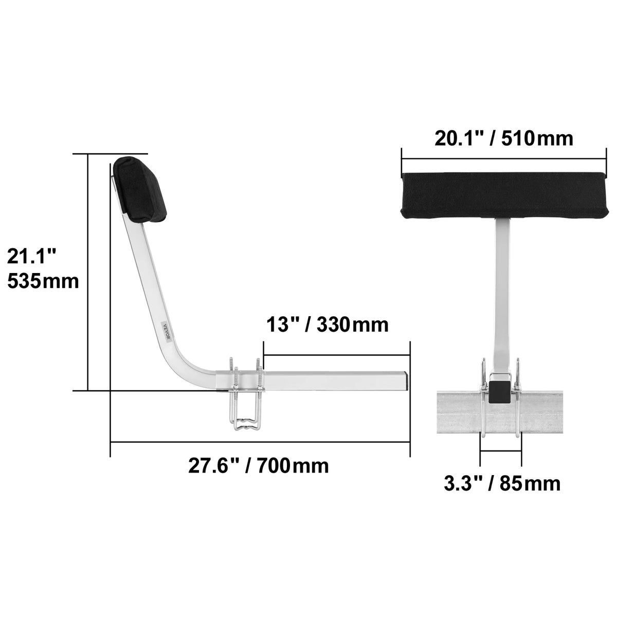 SucceBuy Boat Trailer Guide Poles Adjustable 2 Pack Rustproof Steel