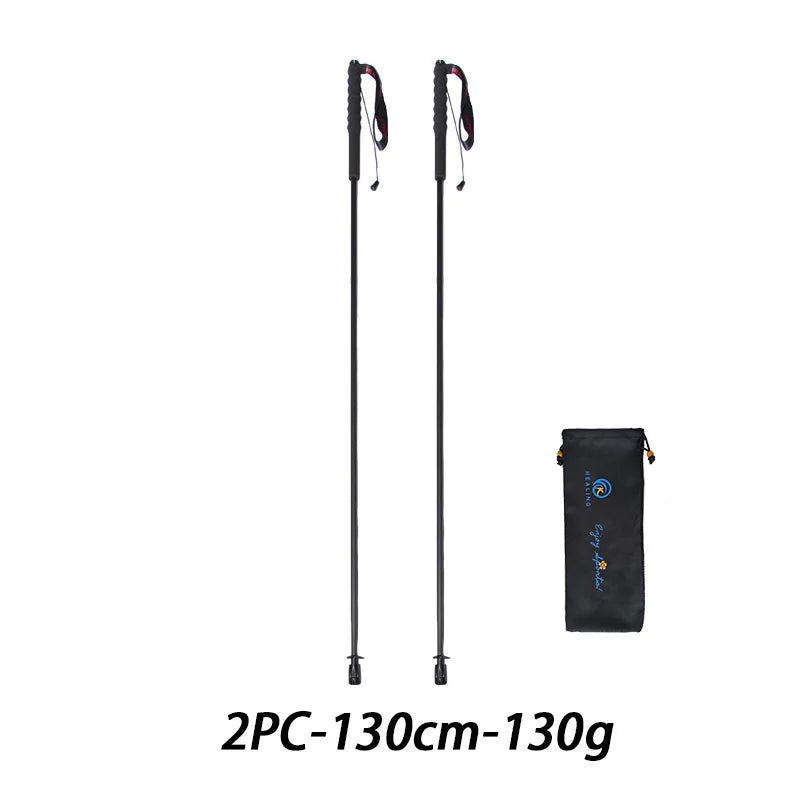 OKHEALING Foldable Carbon Fiber Trekking Poles With Foam Grip