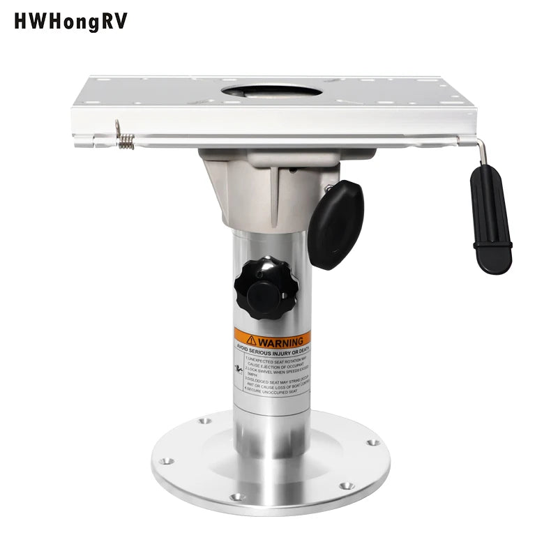 Aluminum Adjustable Boat Seat Pedestal With Slide