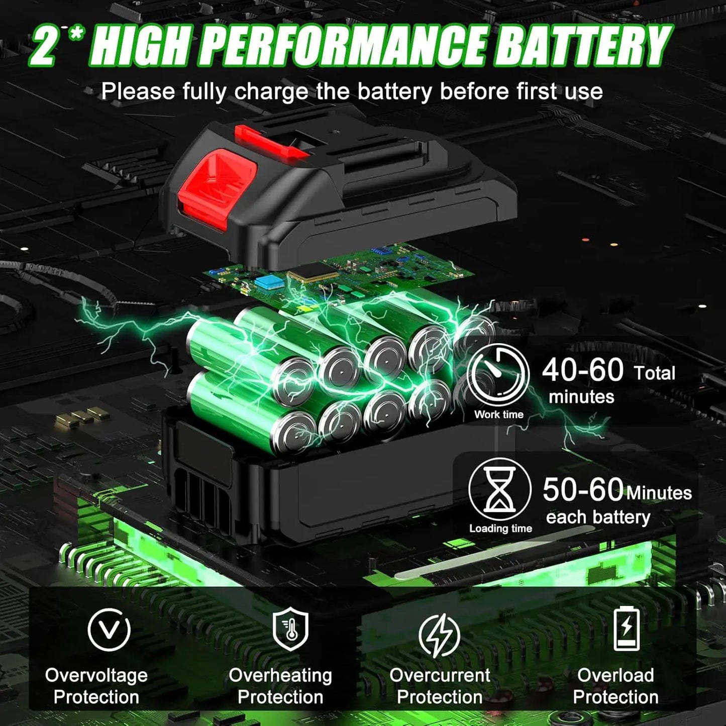Portable Cordless Electric Lawn Mower Weeder With Lithium Batteries And 3 Blades