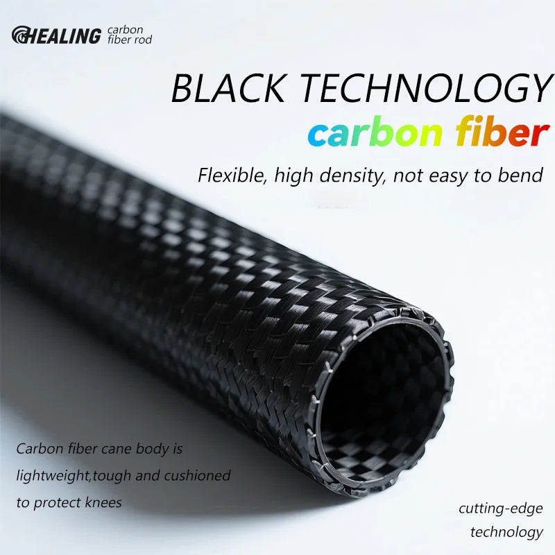 OKHEALING Ultralight Carbon Fiber Trekking Poles Foldable Hiking Poles