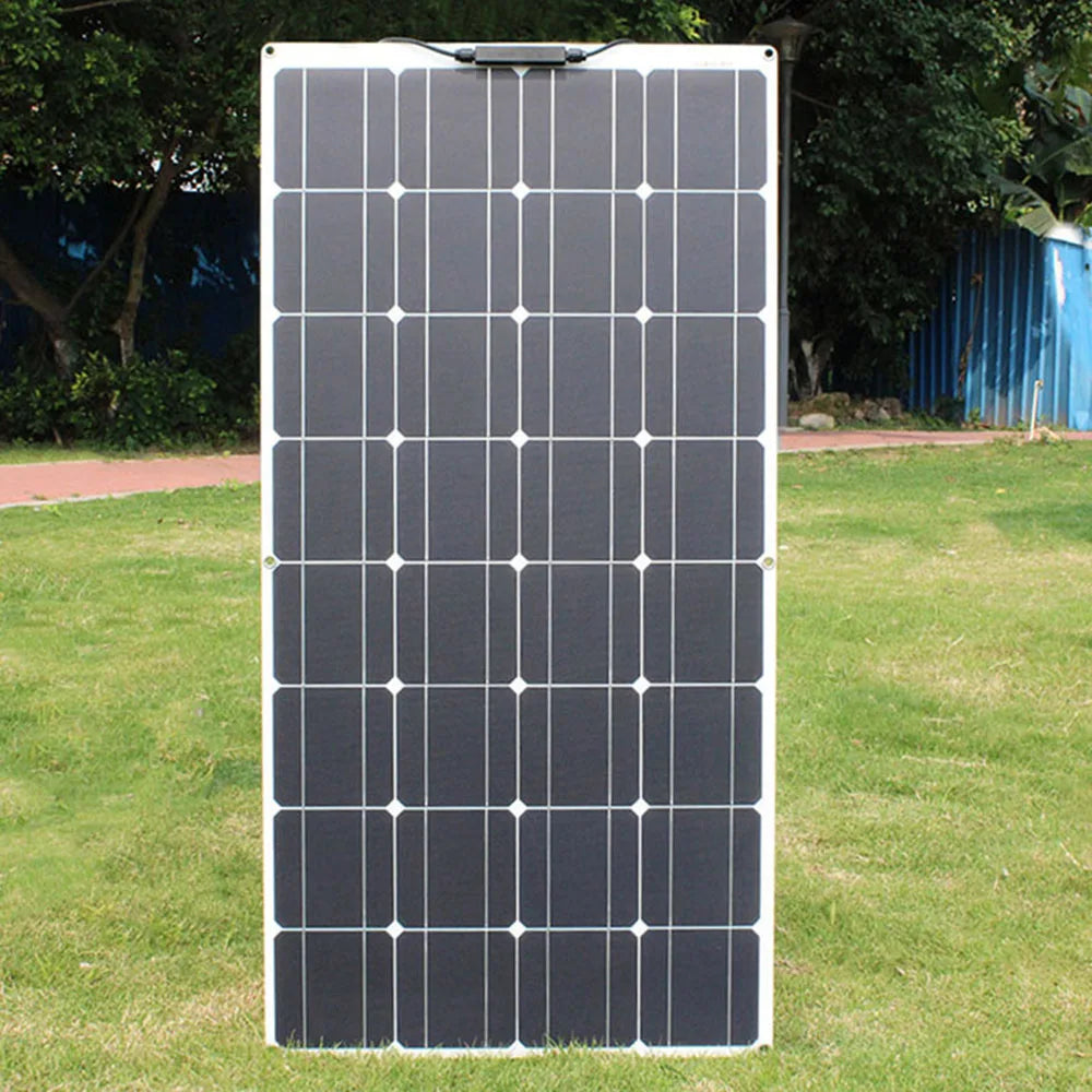 ASUNERGE 400W Flexible Monocrystalline Solar Panel Kit 12V Off Grid