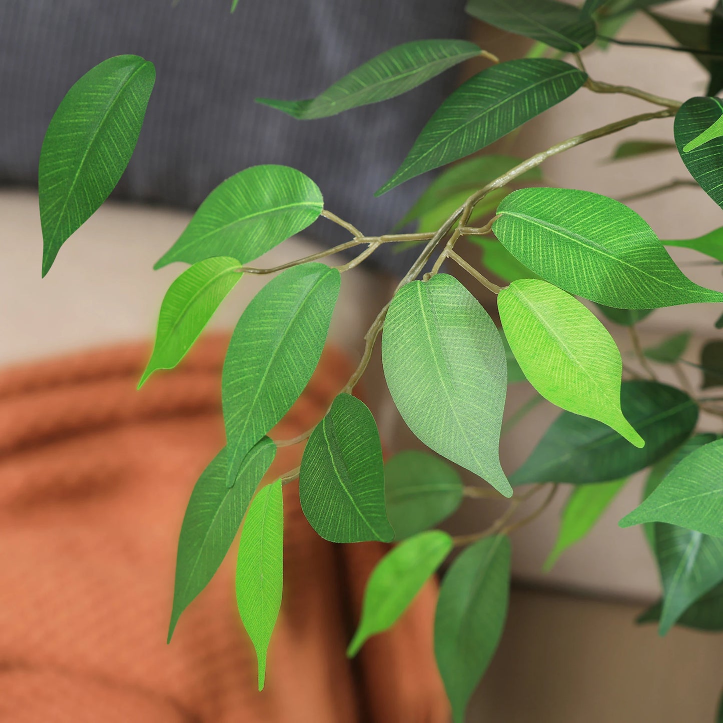 KAZEILA Artificial Ficus Tree With Natural Curved Trunk Decor