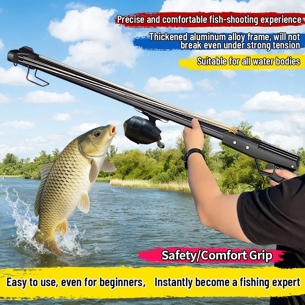 Aluminum Fishing Slingshot Rod With Reel Portable Long Distance Tool