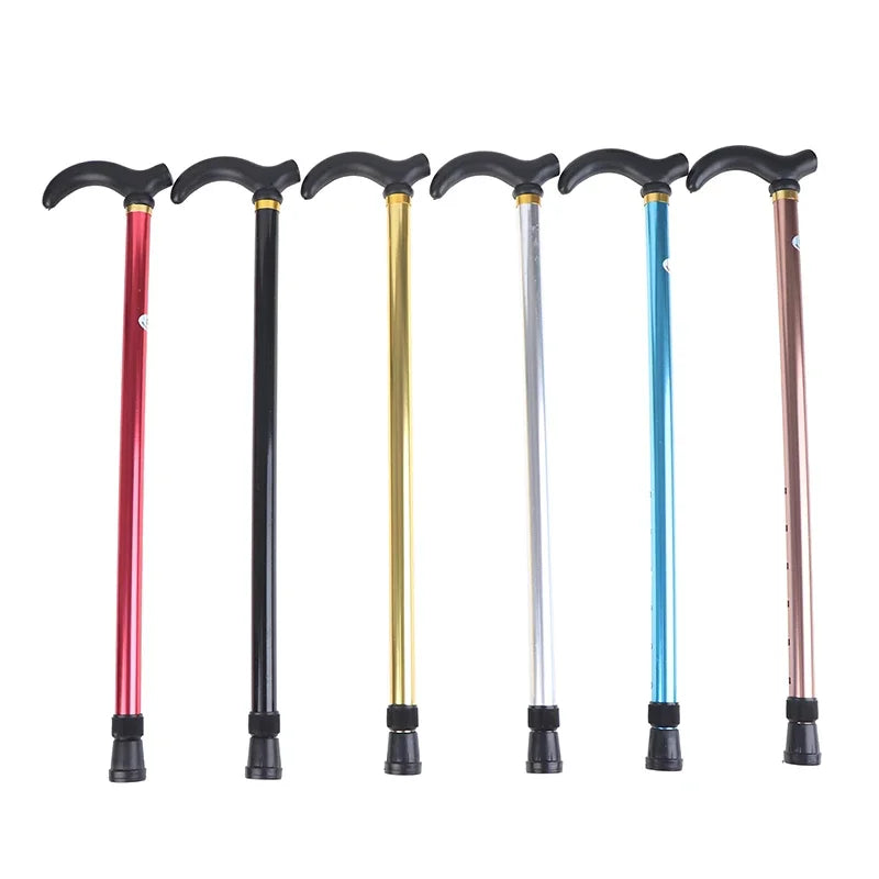 Aluminum Alloy Adjustable Walking Stick Two Section With Anti Skid Handle