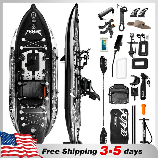 Spatium Two Person Fishing Kayak With Efficient Pedal Drive