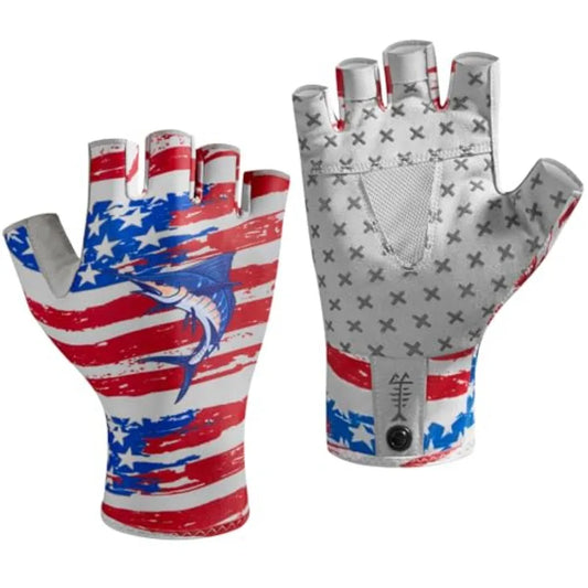 Unisex UPF 50 Plus Fingerless Gloves For Fishing Hiking Kayaking