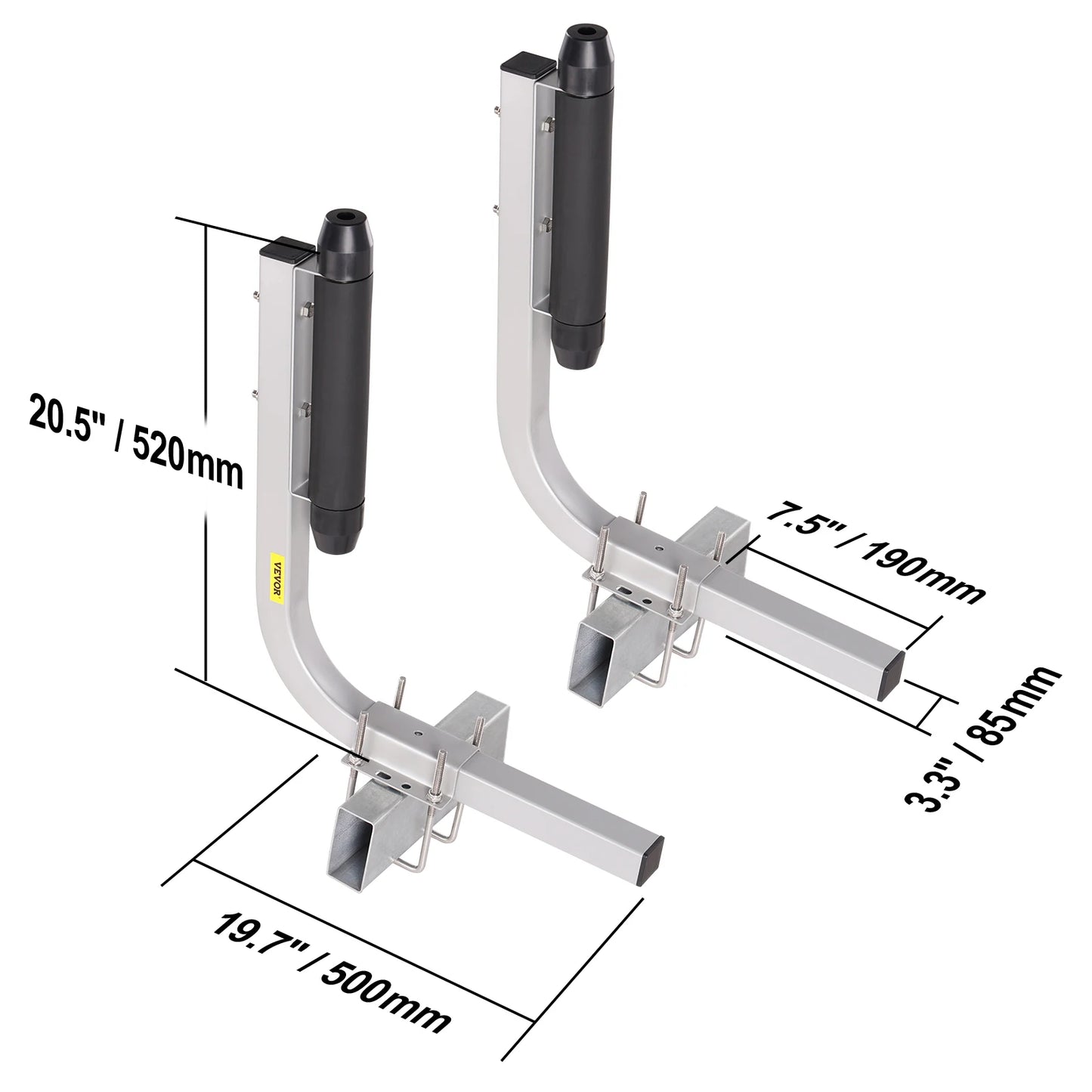 SucceBuy Boat Trailer Guide Poles 2 Pack Rustproof Galvanized Steel
