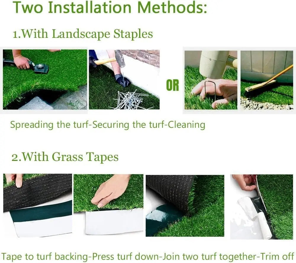 Realistic Artificial Grass Turf Thick Synthetic Lawn For Indoor Garden
