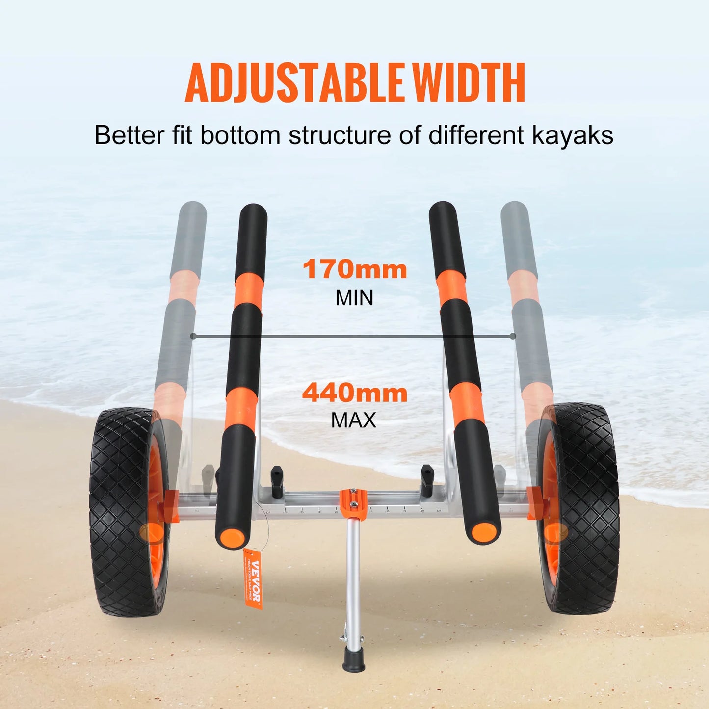 SucceBuy Kayak Cart 450lb Load Capacity With 12 In Tires