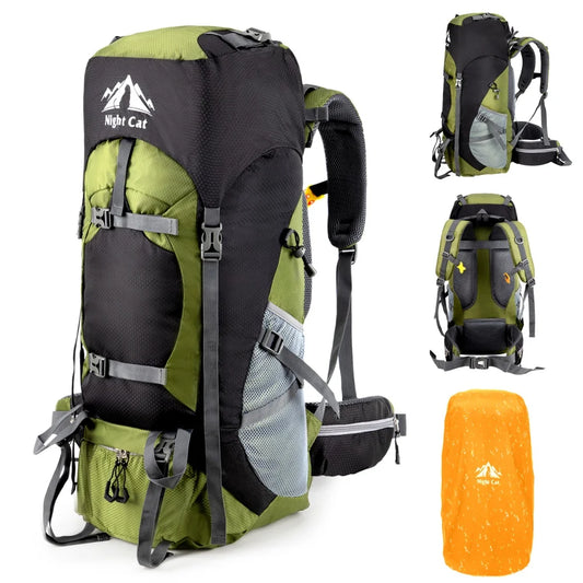 Night Cat Waterproof Lightweight Hiking Backpack For Men And Women All Seasons