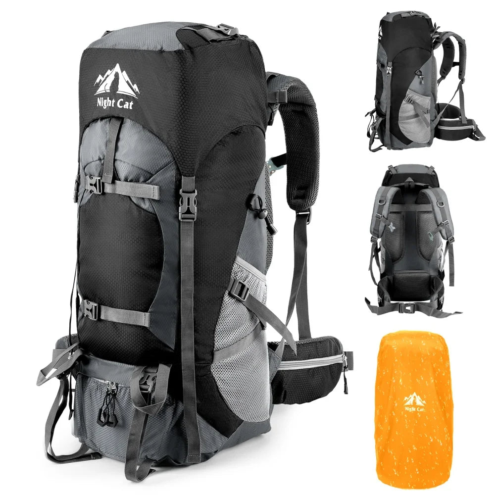 Night Cat Waterproof Lightweight Hiking Backpack For Men And Women All Seasons