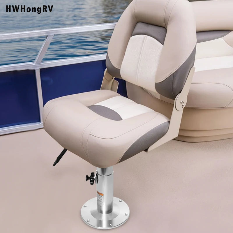 Aluminum Adjustable Boat Seat Pedestal With Slide