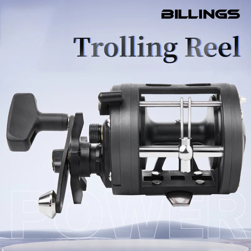 Billings Trolling Drum Fishing Reel 33Lb Drag 3.8 To 1