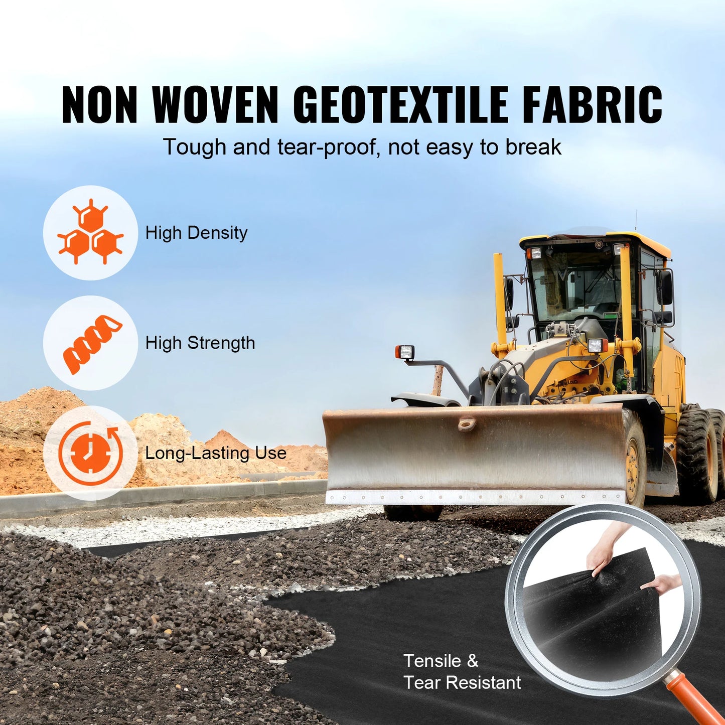 SucceBuy Non Woven Geotextile Landscape Fabric Weed Barrier