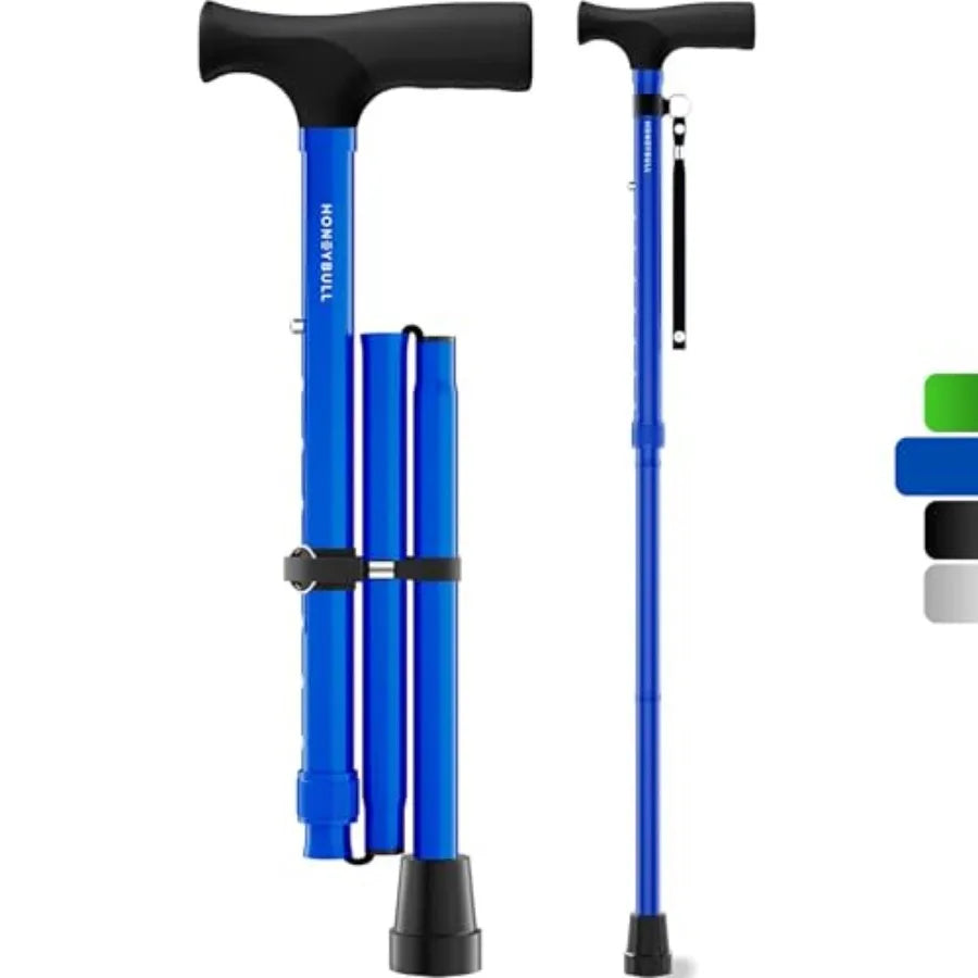 Folding Adjustable Walking Cane For Seniors Up To 250 Pounds