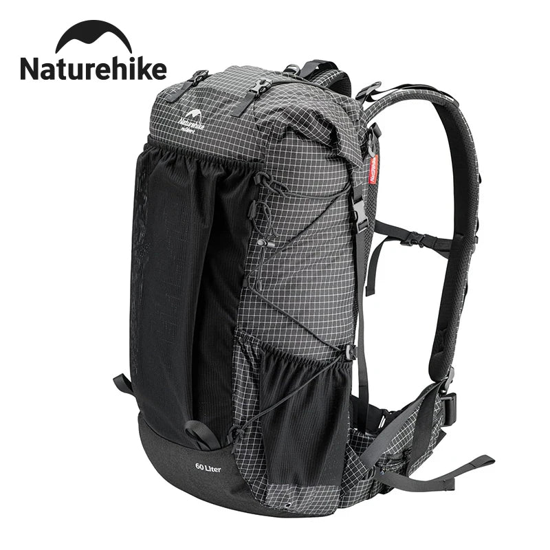 Naturehike Waterproof Mountain Backpack 60 Plus 5L Rain Cover Included
