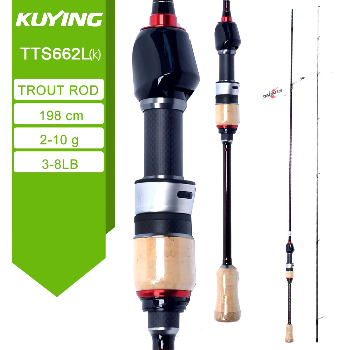 Kuying Teton Spinning Casting Rod For Lure Fishing