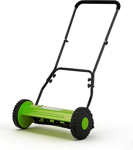 Manual Push Lawn Mower For Yards Portable Walk Behind