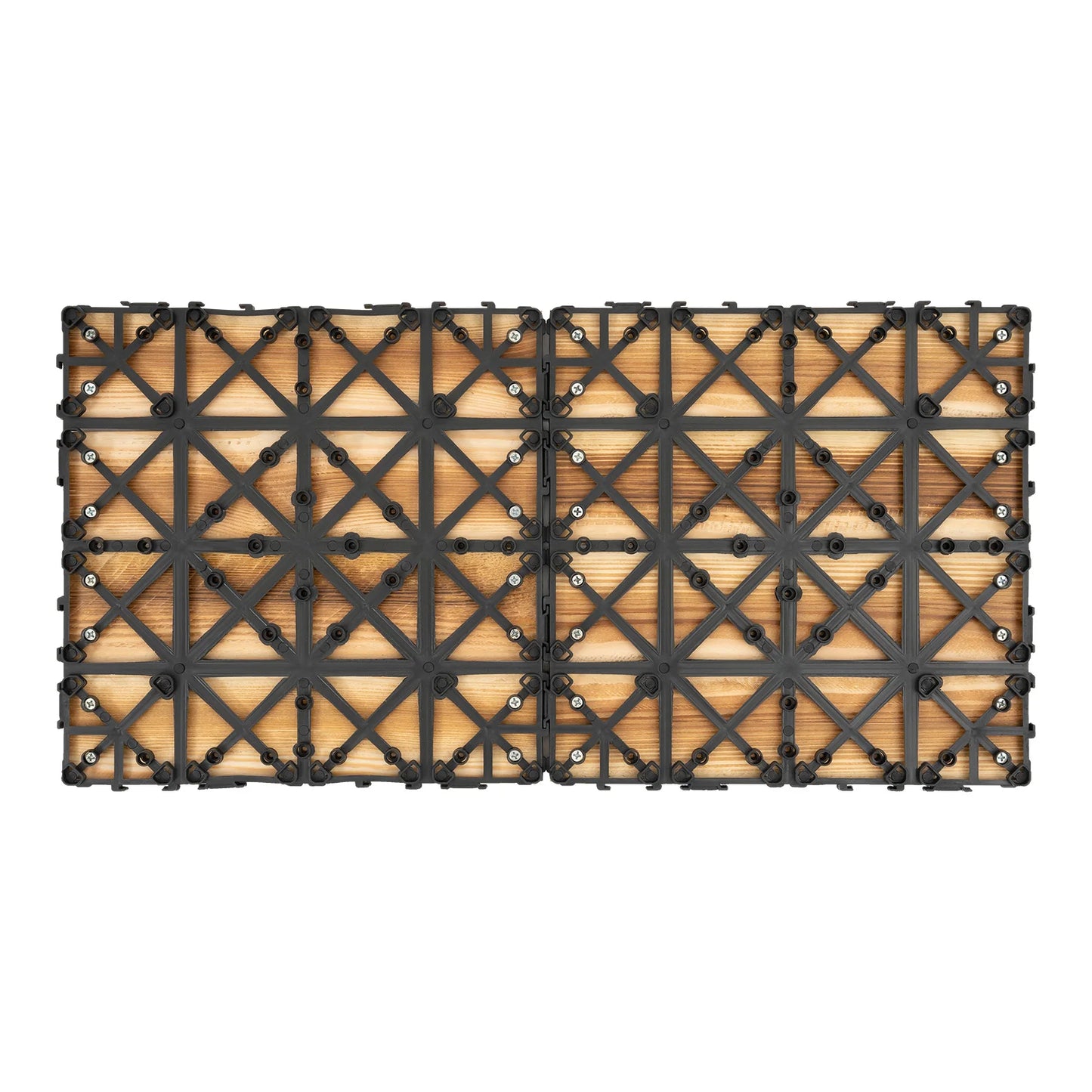 Wood Plastic Composite Interlocking Deck Tiles For Patio Flooring