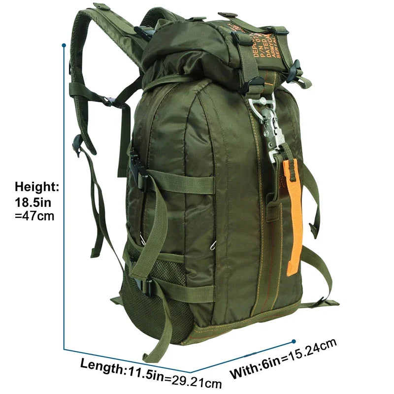 LQARMY Travel Hiking Backpack Waterproof Trekking Daypack For Men