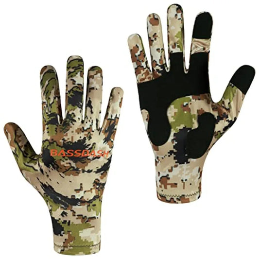 Camo Hunting Gloves UPF 50 Plus Lightweight Touchscreen Outdoor