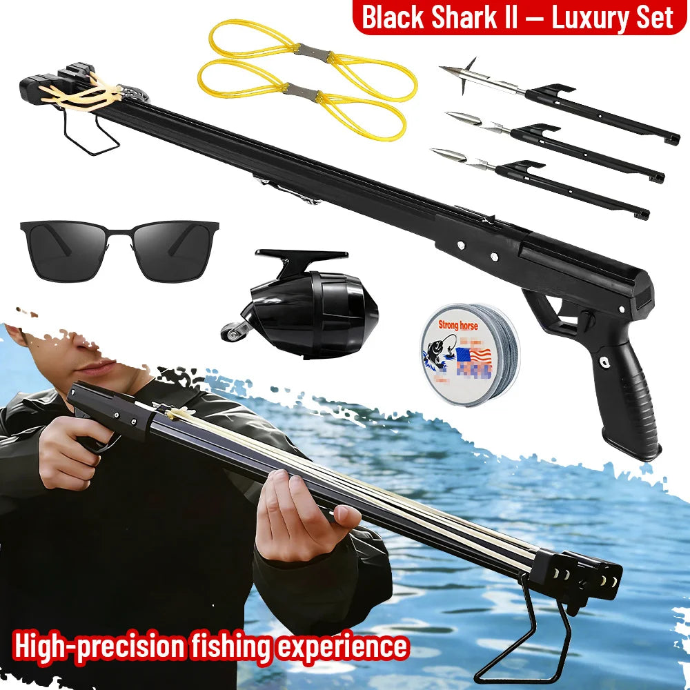 Aluminum Fishing Slingshot Rod With Reel Portable Long Distance Tool