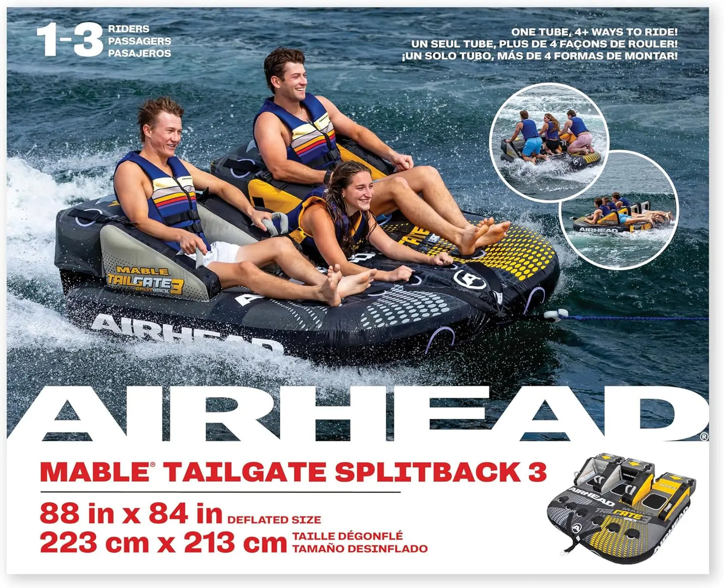 Airhead Mable Towable Tube For Boating And Water Tubing