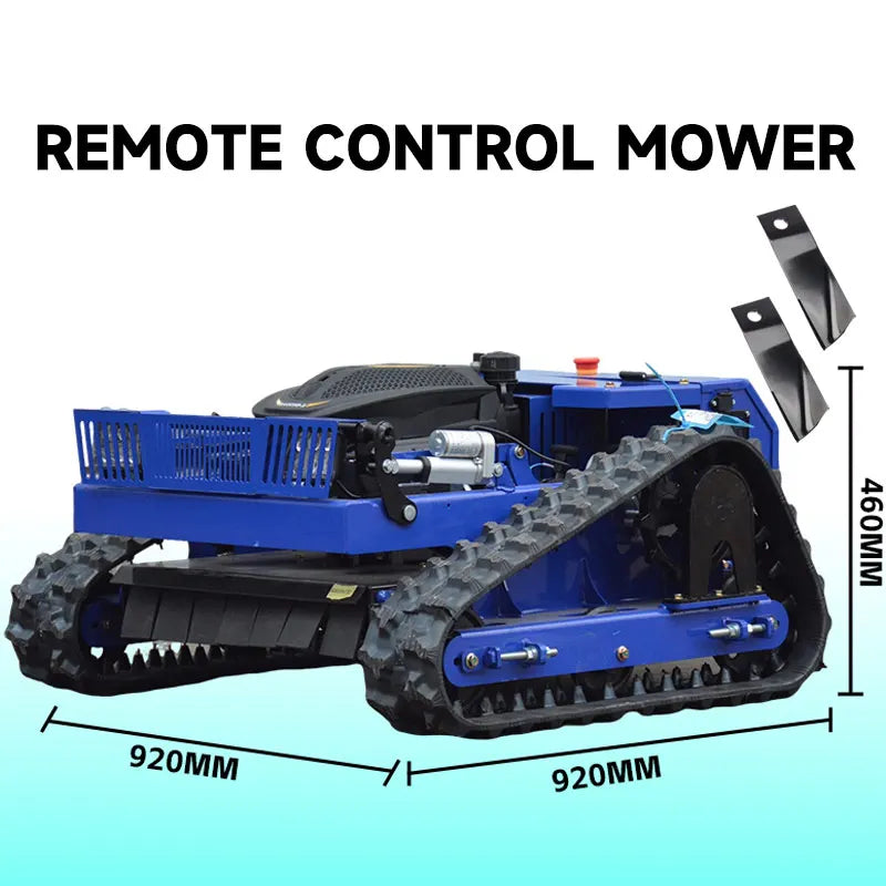 RELYMG Wireless Remote Control Robotic Lawn Mower All Terrain Cutter