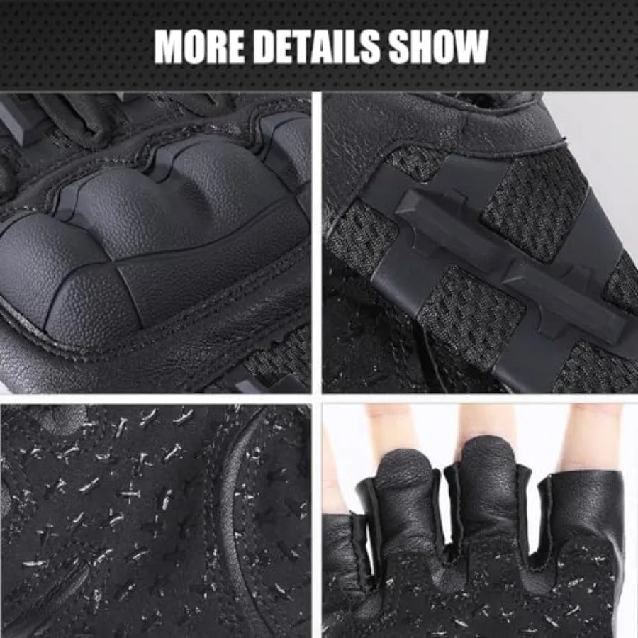 Fingerless Tactical Gloves For Men Airsoft Motorcycle Cycling Outdoor