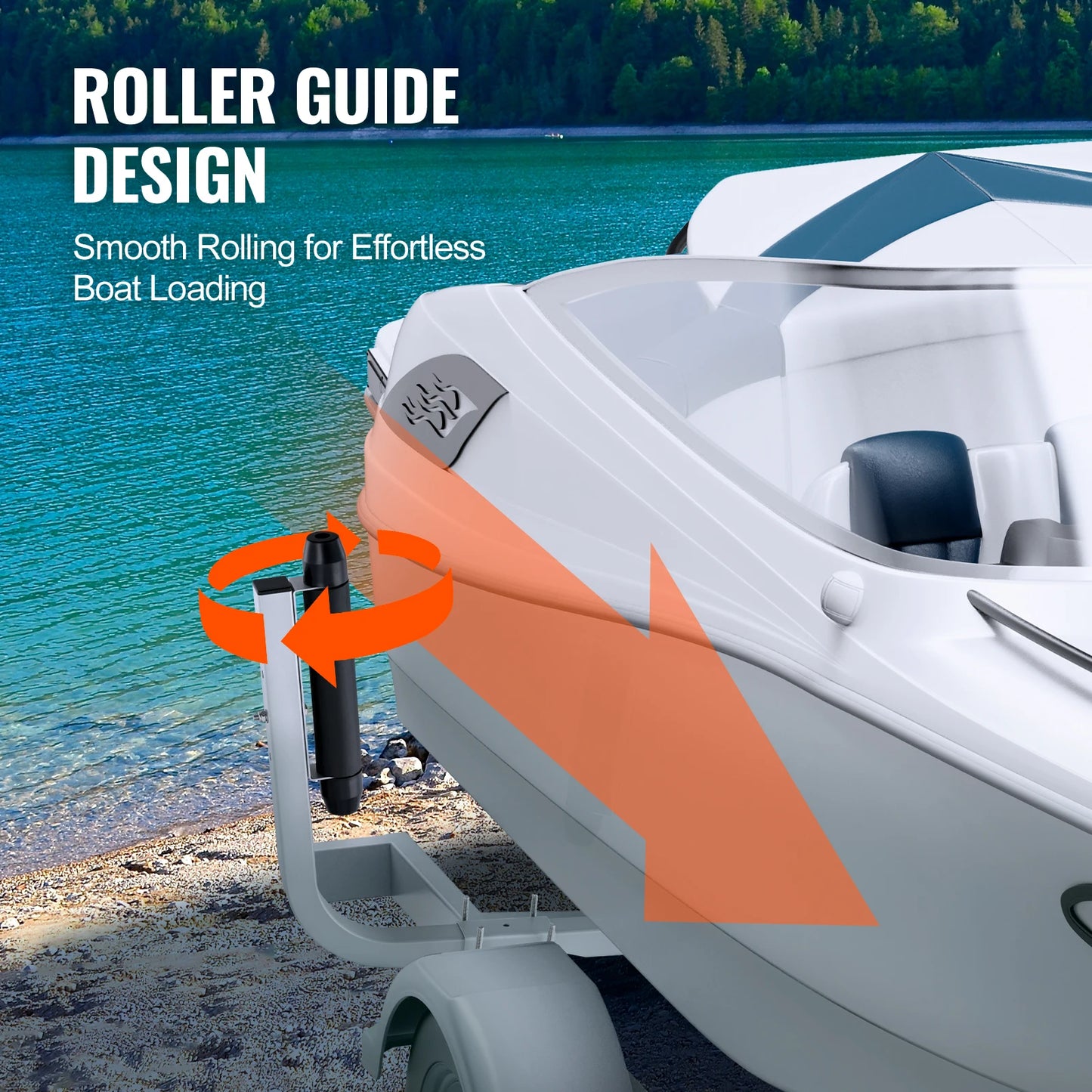 SucceBuy Boat Trailer Guide Poles 2 Pack Rustproof Galvanized Steel