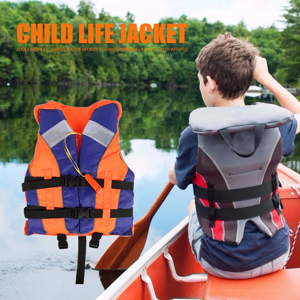 Shunmaii Children Life Jacket With Whistle For Water Sports