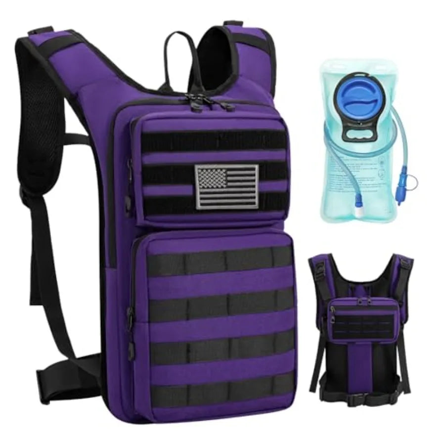 Hydration Backpack With 2L Water Bladder For Outdoor Sports