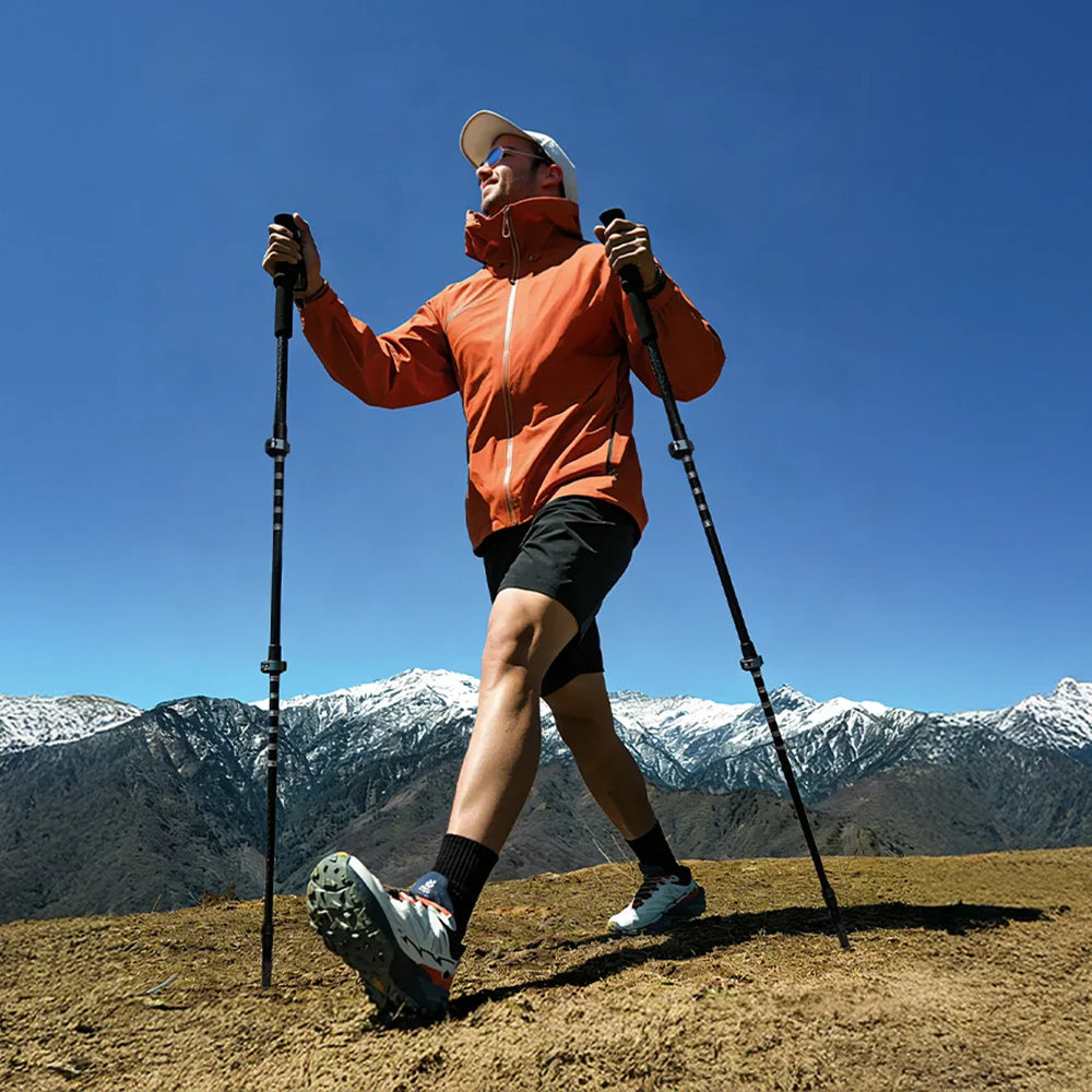 Night Cat Adjustable Collapsible Trekking Pole Lightweight Aluminum Hiking Stick