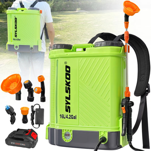Cordless Garden Sprayer 100 PSI Battery Included Compact