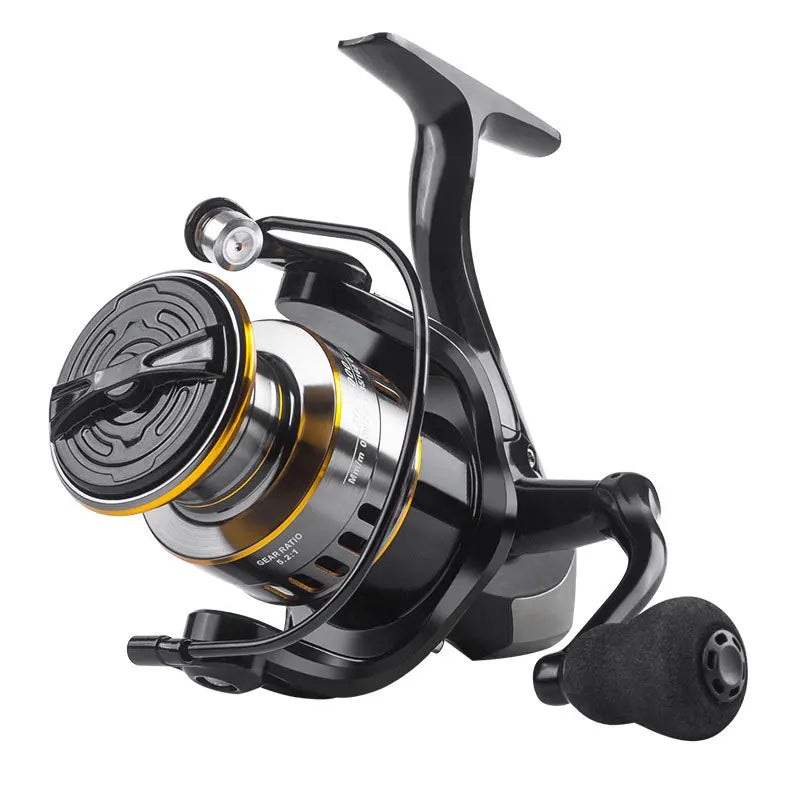 Two Hand Rotating Spinning Fishing Reel Aluminum Alloy Body