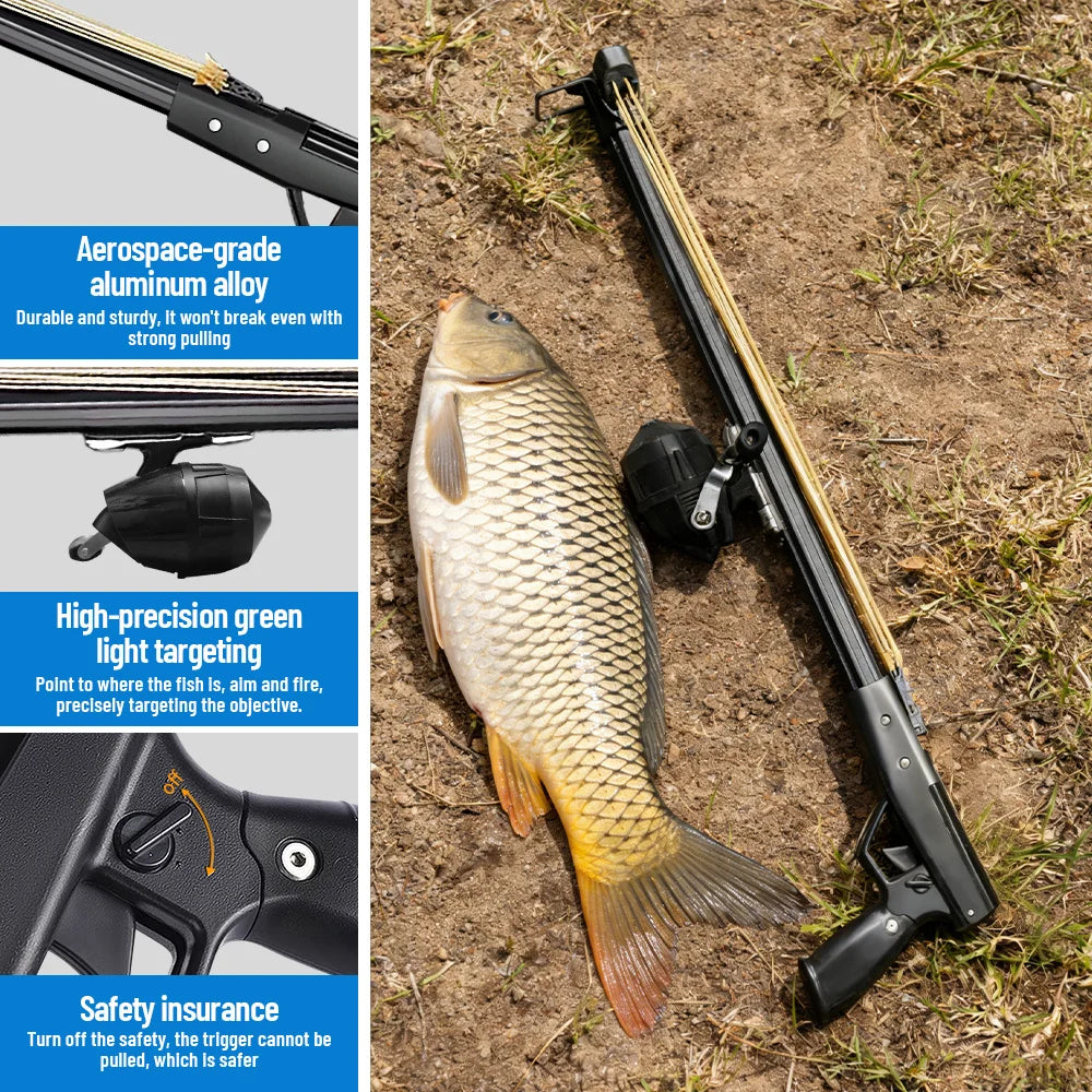 Aluminum Fishing Slingshot Rod With Reel Portable Long Distance Tool