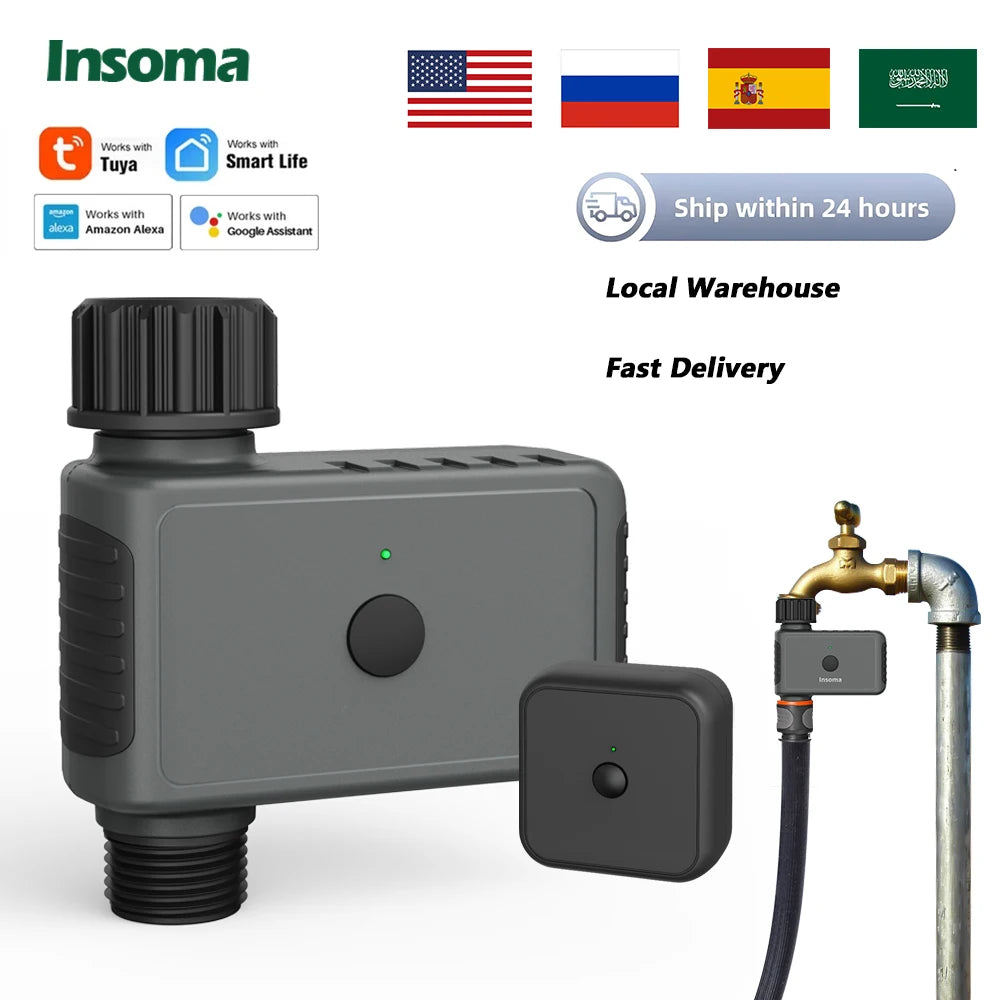 Insoma WiFi Remote Sprinkler Timer For Smart Garden Irrigation Alexa