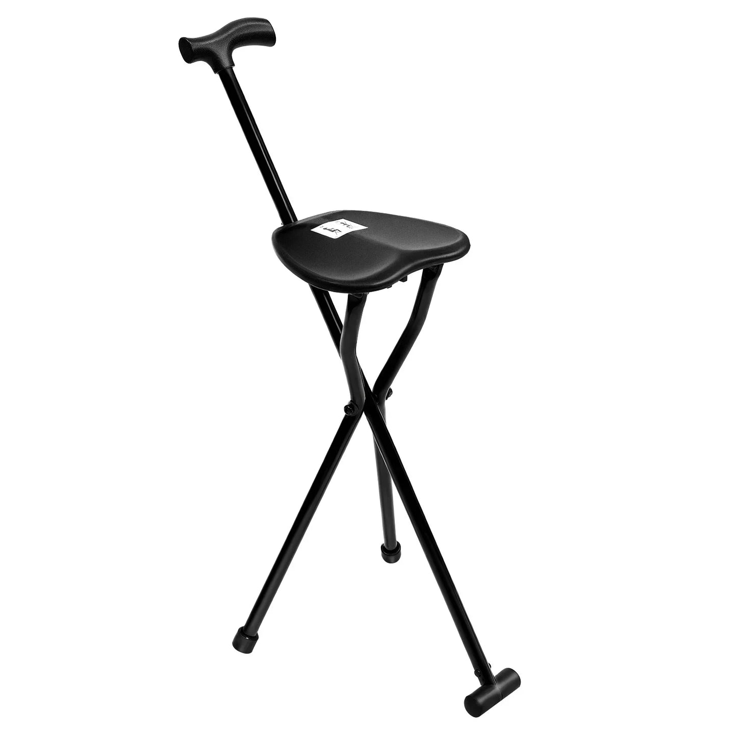 Folding Cane With Seat Walking Stick Aluminum, 249 Lb Capacity