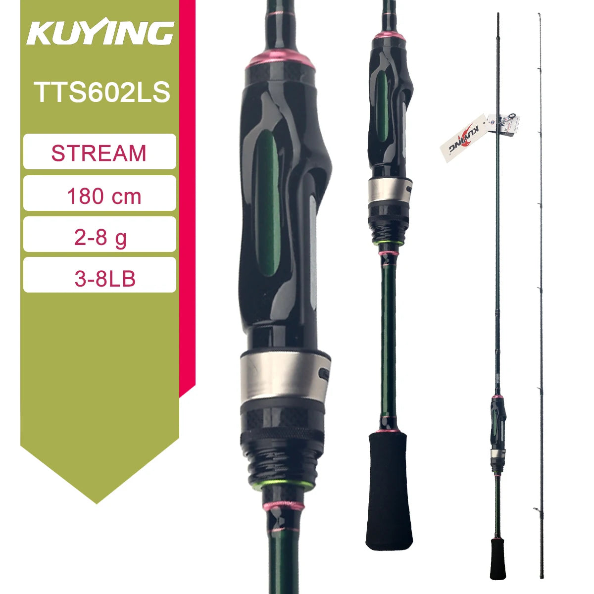 Kuying Carbon Lure Rod For Casting And Spinning River Fishing