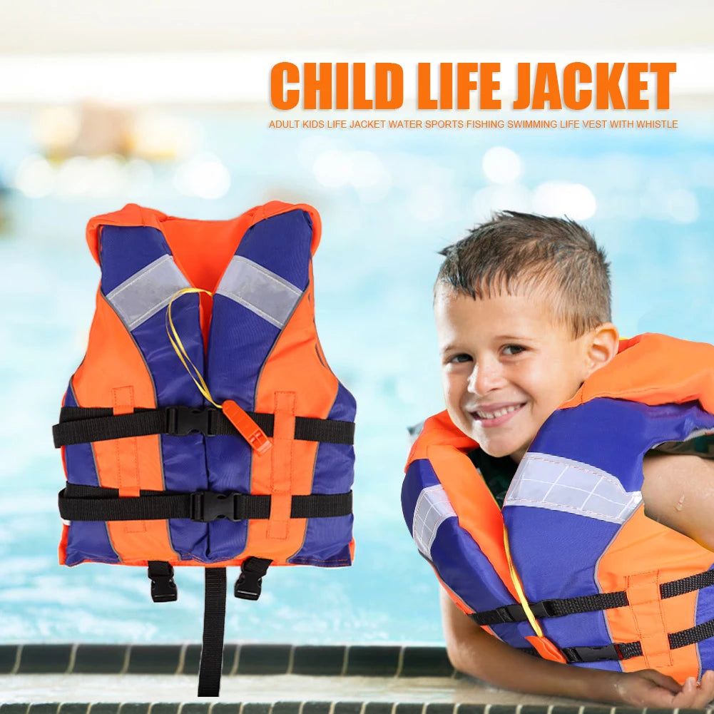 Shunmaii Children Life Jacket With Whistle For Water Sports