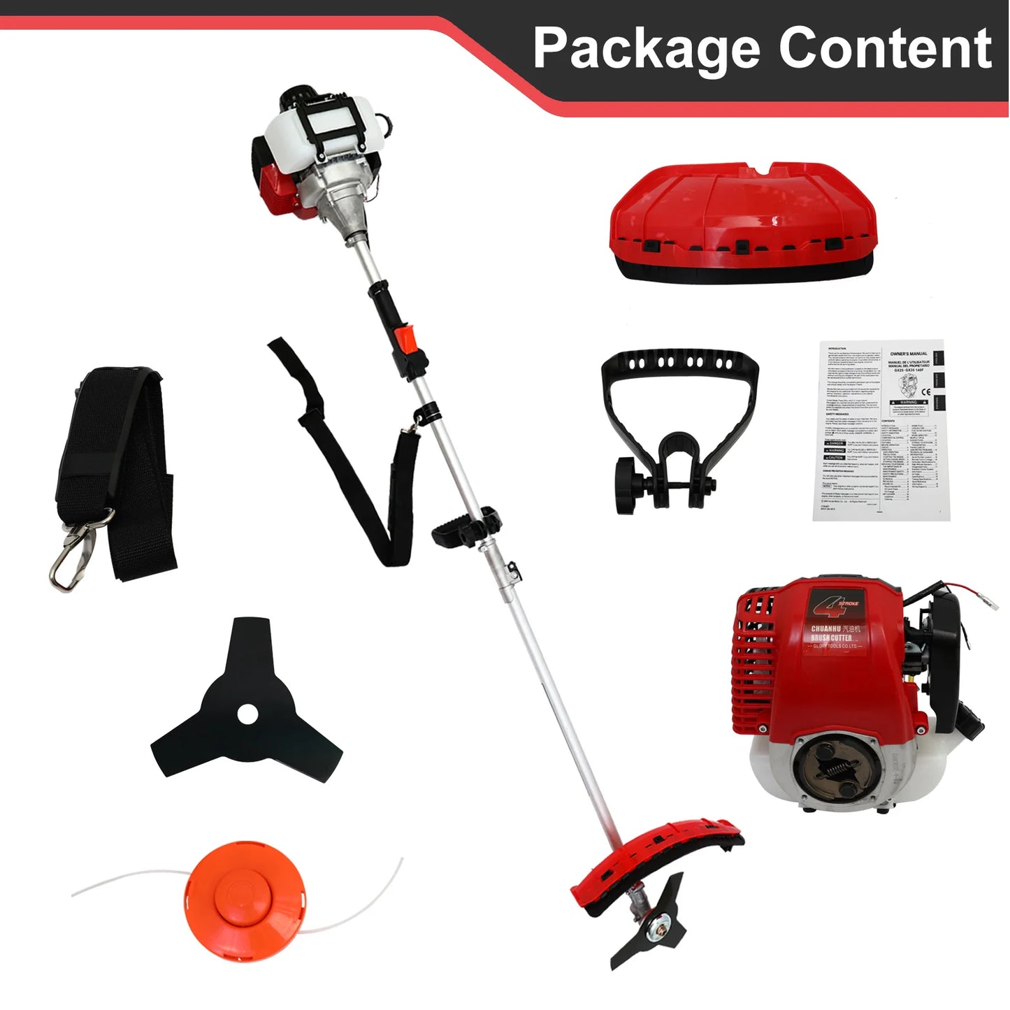 Gas Four Stroke Weed Eater 31cc Straight Shaft Trimmer