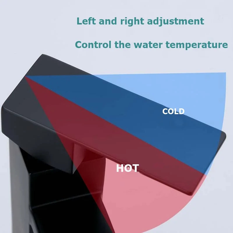 304 Stainless Square Bathroom Faucet Hot and Cold Water