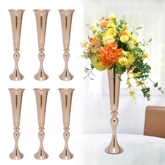 Trumpet Vase Set For Weddings Six Piece Centerpieces