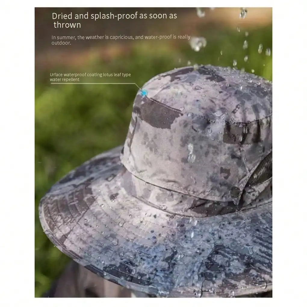 Men's Solar Powered Cooling Fishing Hat With Fan UV Protection