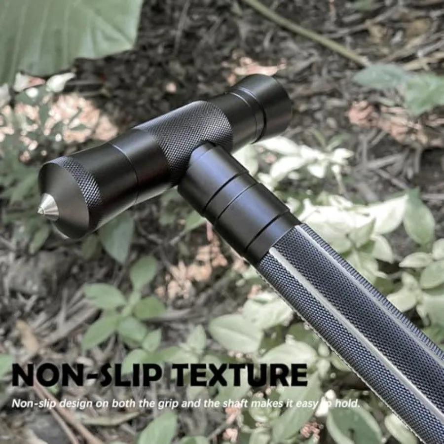 Hiking Tactical Walking Staff Trekking Poles Outdoor Multitool Camping Gear