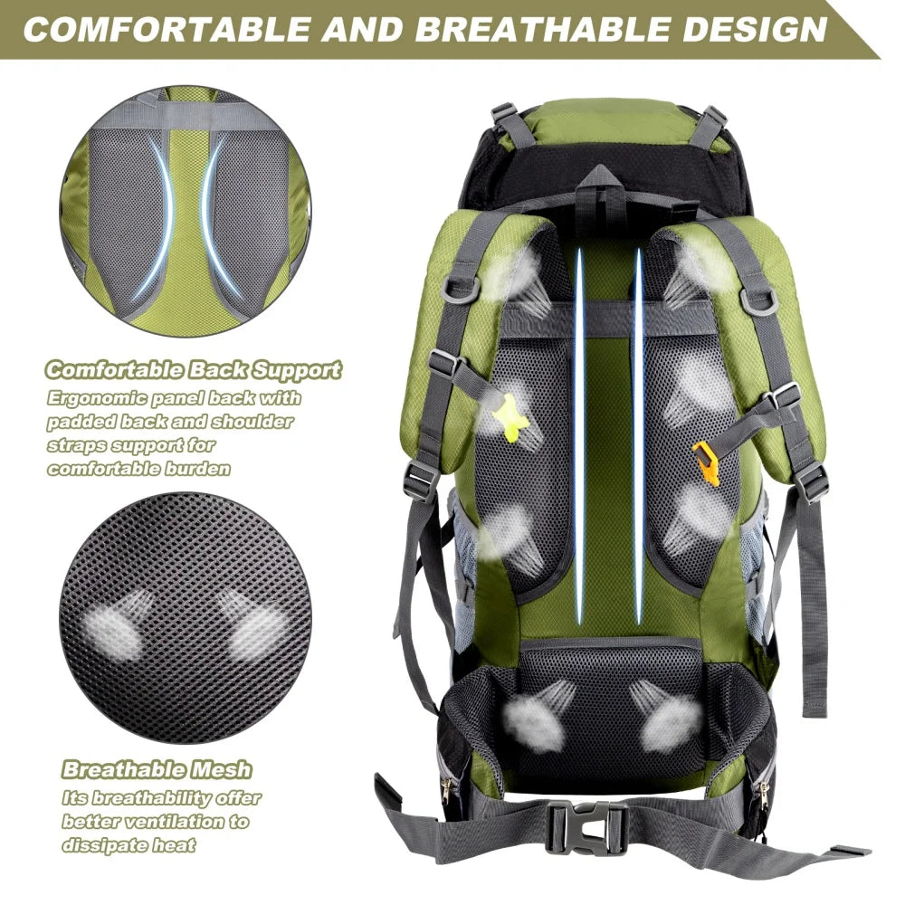 Night Cat Waterproof Lightweight Hiking Backpack For Men And Women All Seasons